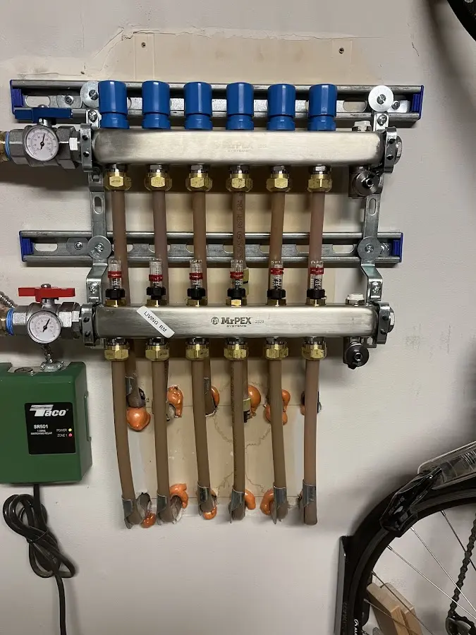 Plumber performing Gas Leak Detection at a residential property in Hapeville